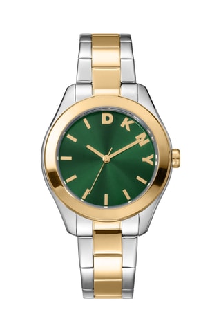 Reloj de cuarzo de acero - Plateado y dorado