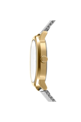 Reloj de cuarzo de acero - Plateado y dorado