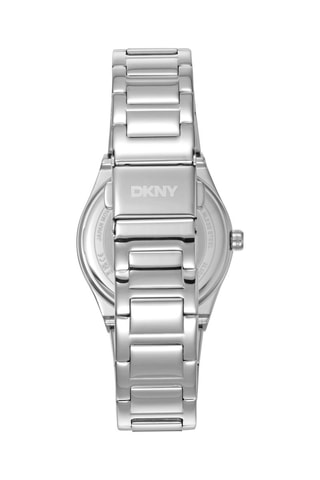 Reloj de cuarzo de acero - Plateado y blanco