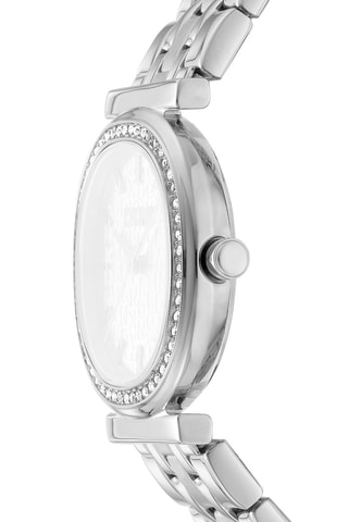 Reloj de cuarzo de acero - Plateado y negro