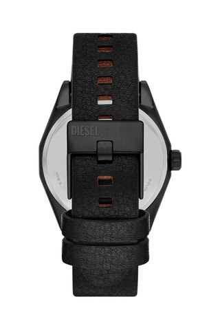Reloj de cuarzo Scraper de piel - Negro - Diesel