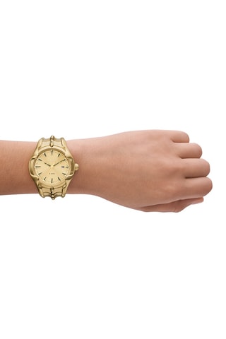 Reloj de cuarzo de acero Vert - Dorado - Diesel