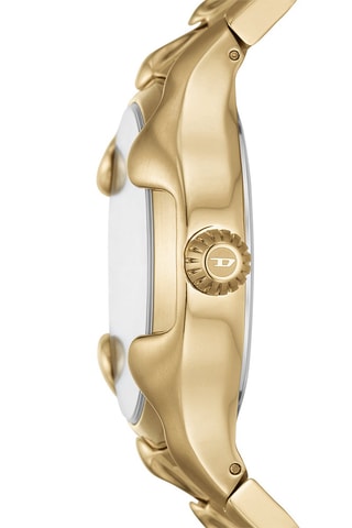 Reloj de cuarzo de acero Vert - Dorado - Diesel