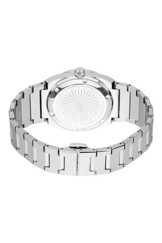 Reloj de cuarzo de acero - Plateado y azul