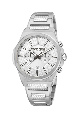 Reloj de cuarzo de acero - Plateado