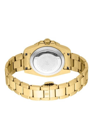 Reloj de cuarzo de acero - Dorado y negro