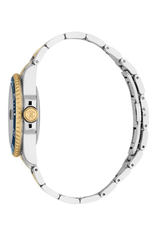 Reloj de cuarzo de acero - Plateado y dorado