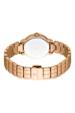 Reloj de cuarzo de acero - Rosa dorado y plateado