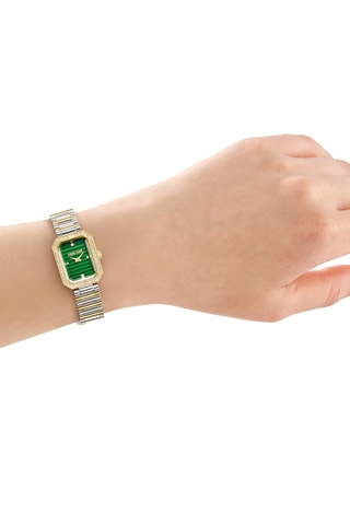 Reloj de cuarzo de acero - Plateado y dorado