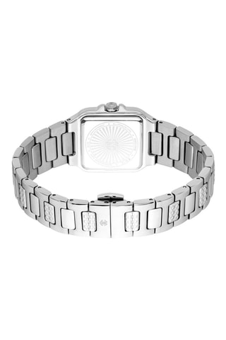 Reloj de cuarzo de acero - Plateado y rosa