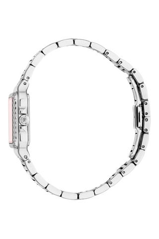 Reloj de cuarzo de acero - Plateado y rosa