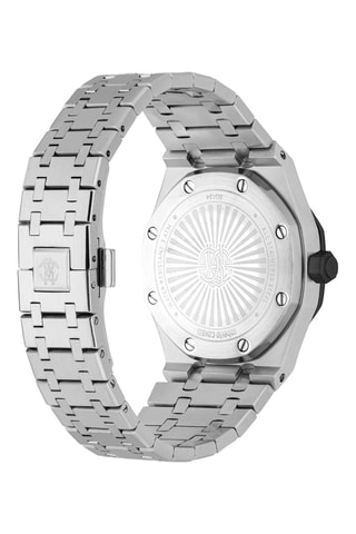 Reloj de cuarzo de acero - Plateado