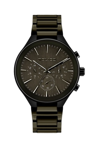 Reloj de cuarzo de acero - Negro