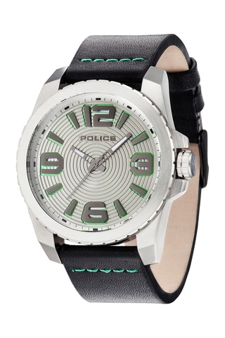 Reloj de cuarzo de piel Urban - Negro y plateado - Police