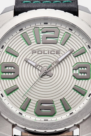 Reloj de cuarzo de piel Urban - Negro y plateado - Police