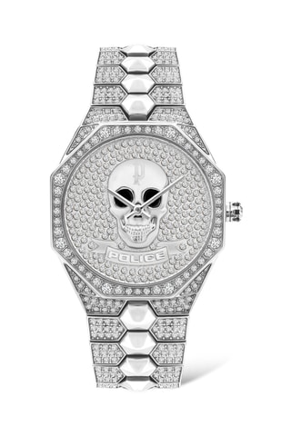 Reloj de cuarzo de piel Montaria - Plateado - Police