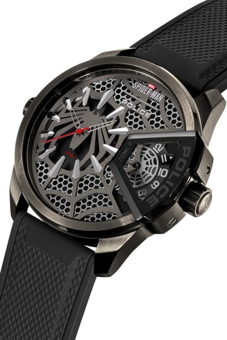 Reloj de cuarzo de silicona Spider-Man Los Vengadores Marvel Urban - Negro y gris - Police