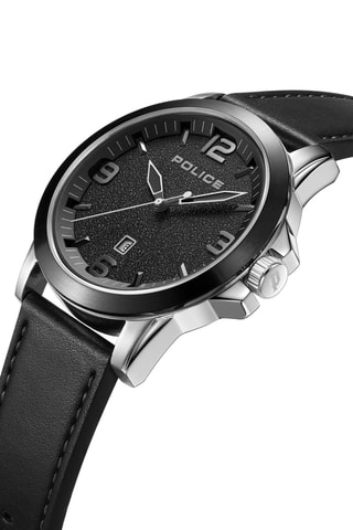 Reloj de cuarzo de piel Urban - Negro y plateado - Police
