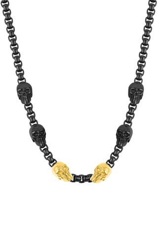 Collar Vertex - Chapado en ion negro y chapado en ion de oro amarillo - Police