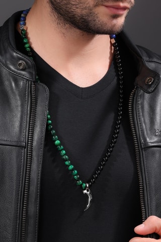 Collar Talon - Plateado y verde - Police