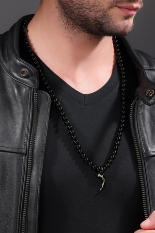 Collar Talon - Chapado en ion gris y lapislázuli - Police