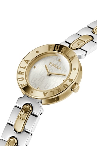 Reloj de cuarzo de acero - Plateado y dorado