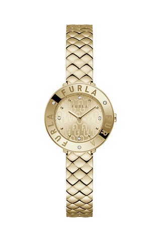 Reloj de cuarzo de acero - Dorado