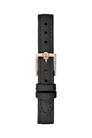 Reloj de cuarzo de piel bañado en oro rosa