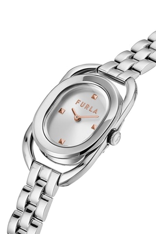 Reloj de cuarzo de acero - Plateado