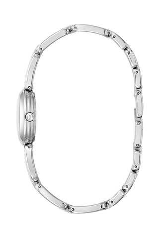 Reloj de cuarzo de acero - Plateado
