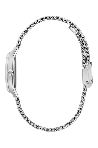 Reloj de cuarzo de acero - Plateado y turquesa