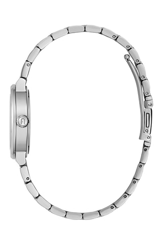 Reloj de cuarzo de acero - Plateado