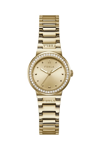 Reloj de cuarzo de acero - Dorado