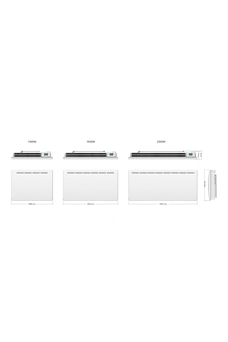 Radiador eléctrico de inercia seca de metal fundido Tana - 2000 W