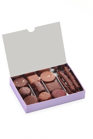 Ballotin de ganaches parfumées et pralinés - 110 g