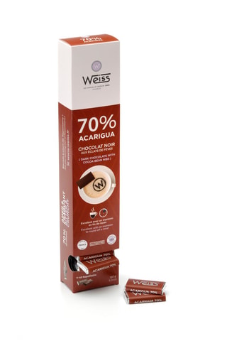 2 x Réglette Napolitain chocolat noir Acarigua 70% - 180 g