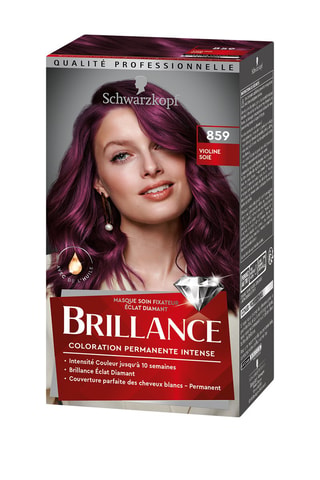 Coloration permanente Brillance Schwarzkopf - 859 Violine Soie