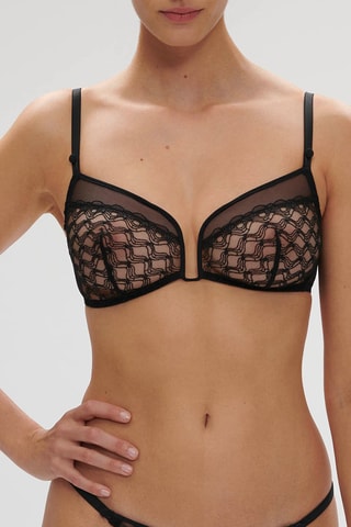 Reggiseno Rose - Nero