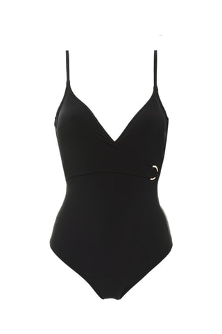 Costume intero con coppe Palmeraie - Nero