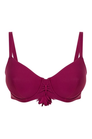 Reggiseno bikini Miracle - Bordeaux
