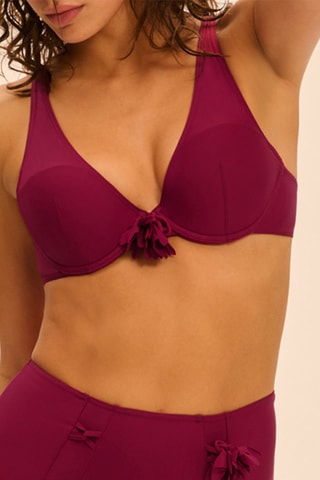 Reggiseno bikini push-up Miracle - Bordeaux