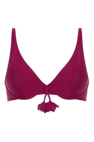 Reggiseno bikini push-up Miracle - Bordeaux