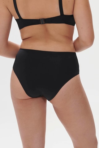 Slip bikini a vita alta Hoya - Nero