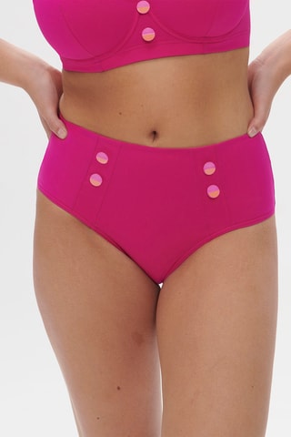 Slip bikini a vita alta Alati - Fucsia
