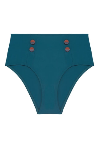 Slip bikini a vita alta Alati - Petrolio