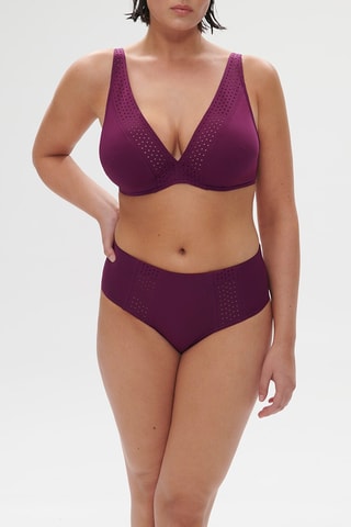 Slip bikini a vita alta Hoya - Viola
