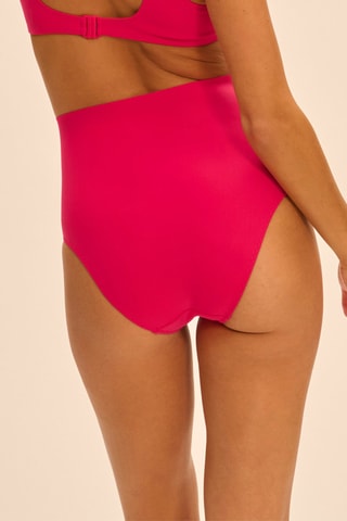 Slip bikini a vita alta Pretty - Fucsia