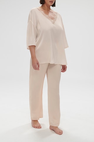 Blusa pigiama Satin Secrets - Rosa