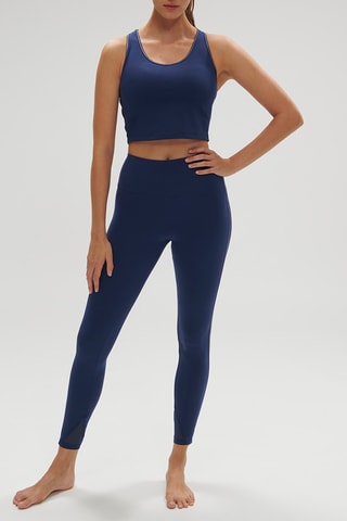 Leggings pigiama a vita alta Harmony - Blu notte
