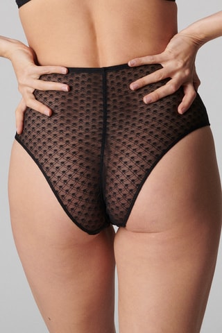 Slip a vita alta Iris - Nero